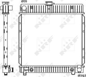 NRF 514250 - Radiators, Motora dzesēšanas sistēma autodraugiem.lv