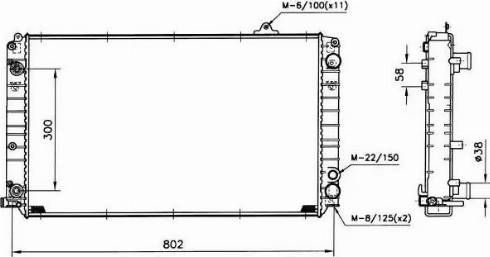 NRF 51541 - Radiators, Motora dzesēšanas sistēma autodraugiem.lv