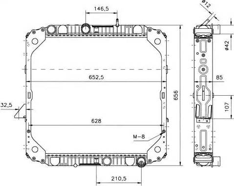 NRF 51574 - Radiators, Motora dzesēšanas sistēma autodraugiem.lv