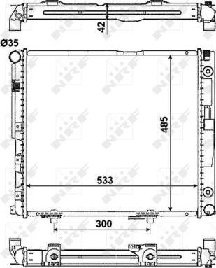 NRF 516573 - Radiators, Motora dzesēšanas sistēma autodraugiem.lv