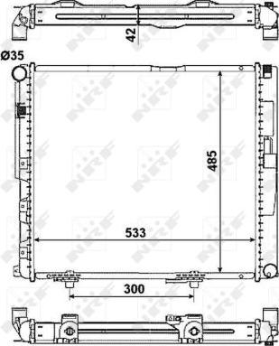 NRF 516572 - Radiators, Motora dzesēšanas sistēma autodraugiem.lv