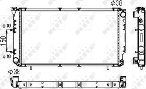 NRF 516671 - Radiators, Motora dzesēšanas sistēma autodraugiem.lv