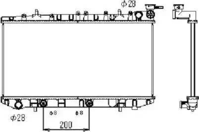 NRF 516 864 - Radiators, Motora dzesēšanas sistēma autodraugiem.lv