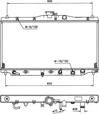 NRF 516708 - Radiators, Motora dzesēšanas sistēma autodraugiem.lv