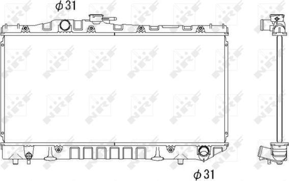 NRF 516712 - Radiators, Motora dzesēšanas sistēma autodraugiem.lv