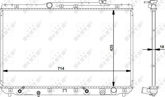 NRF 516721 - Radiators, Motora dzesēšanas sistēma autodraugiem.lv