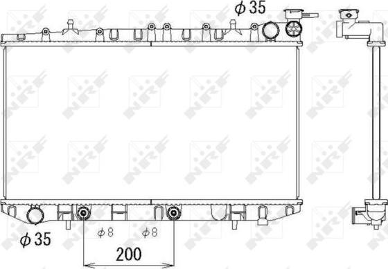 NRF 513497 - Radiators, Motora dzesēšanas sistēma autodraugiem.lv