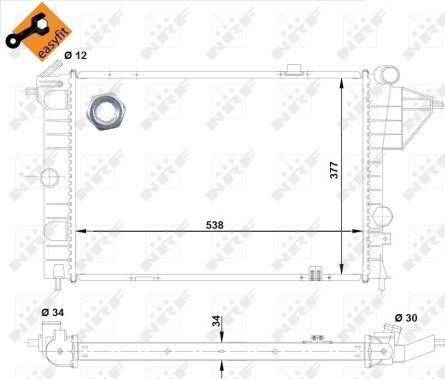 NRF 513508 - Radiators, Motora dzesēšanas sistēma autodraugiem.lv