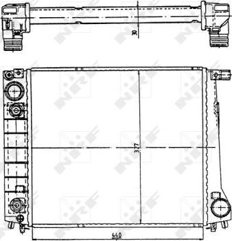 NRF 51350 - Radiators, Motora dzesēšanas sistēma autodraugiem.lv