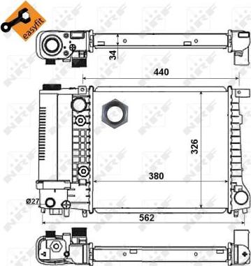 NRF 51352 - Radiators, Motora dzesēšanas sistēma autodraugiem.lv