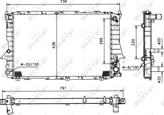 NRF 51319 - Radiators, Motora dzesēšanas sistēma autodraugiem.lv