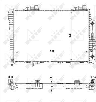 NRF 51281 - Radiators, Motora dzesēšanas sistēma autodraugiem.lv