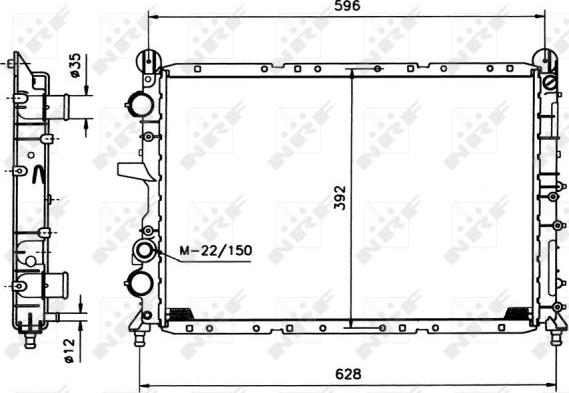 NRF 58995 - Radiators, Motora dzesēšanas sistēma autodraugiem.lv