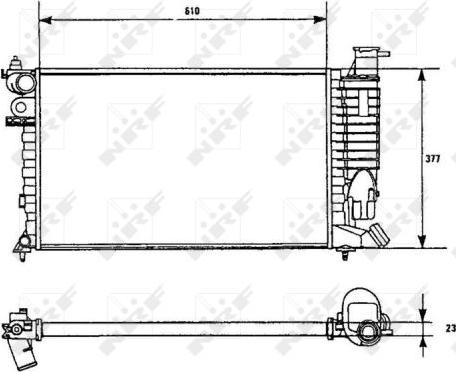 NRF 58961 - Radiators, Motora dzesēšanas sistēma autodraugiem.lv