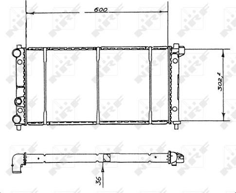 NRF 58904 - Radiators, Motora dzesēšanas sistēma autodraugiem.lv