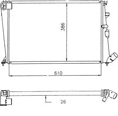 NRF 58917 - Radiators, Motora dzesēšanas sistēma autodraugiem.lv