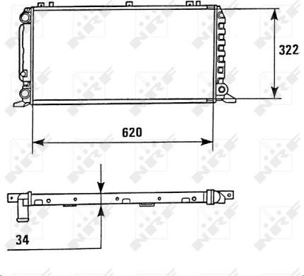 NRF 58928 - Radiators, Motora dzesēšanas sistēma autodraugiem.lv