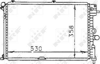 NRF 58974 - Radiators, Motora dzesēšanas sistēma autodraugiem.lv