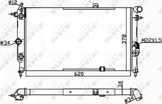 NRF 58973A - Radiators, Motora dzesēšanas sistēma autodraugiem.lv