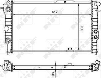 NRF 58973 - Radiators, Motora dzesēšanas sistēma autodraugiem.lv