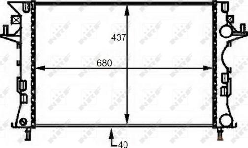 NRF 58490 - Radiators, Motora dzesēšanas sistēma autodraugiem.lv