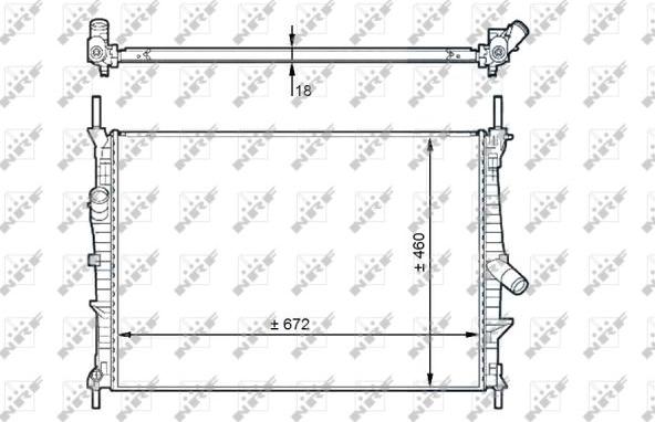 NRF 58441 - Radiators, Motora dzesēšanas sistēma autodraugiem.lv