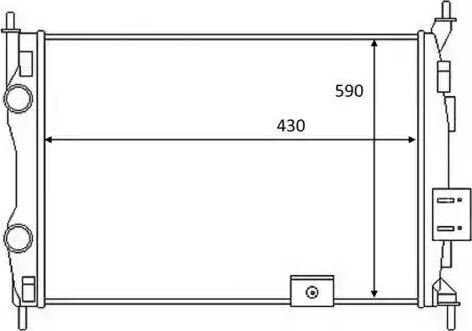 NRF 58459 - Radiators, Motora dzesēšanas sistēma autodraugiem.lv