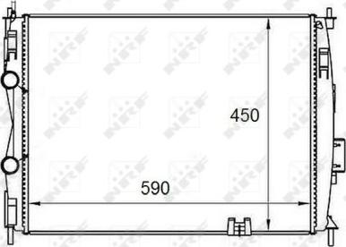 NRF 58461 - Radiators, Motora dzesēšanas sistēma autodraugiem.lv