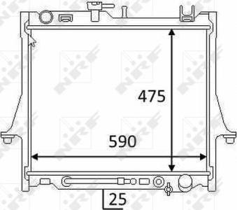 NRF 58480 - Radiators, Motora dzesēšanas sistēma autodraugiem.lv