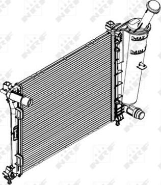 NRF 58429 - Radiators, Motora dzesēšanas sistēma autodraugiem.lv