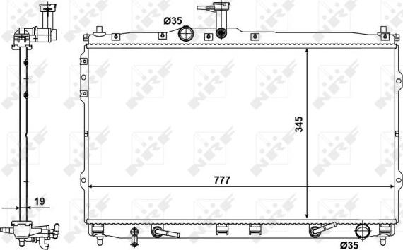 NRF 58421 - Radiators, Motora dzesēšanas sistēma autodraugiem.lv