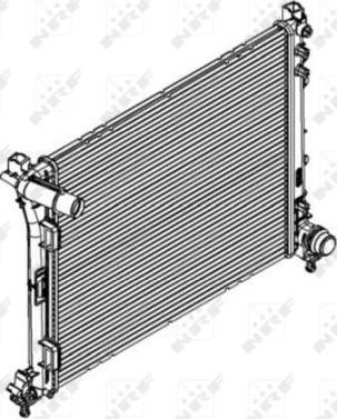 NRF 58428 - Radiators, Motora dzesēšanas sistēma autodraugiem.lv