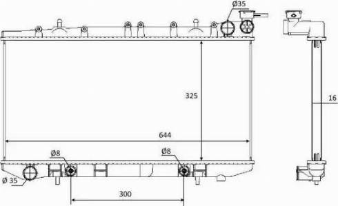 NRF 58478 - Radiators, Motora dzesēšanas sistēma autodraugiem.lv