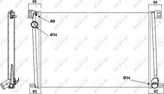 NRF 58472A - Radiators, Motora dzesēšanas sistēma autodraugiem.lv