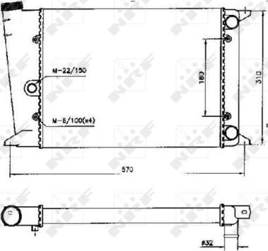 NRF 58552 - Radiators, Motora dzesēšanas sistēma autodraugiem.lv