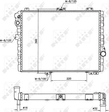 NRF 58579 - Radiators, Motora dzesēšanas sistēma autodraugiem.lv