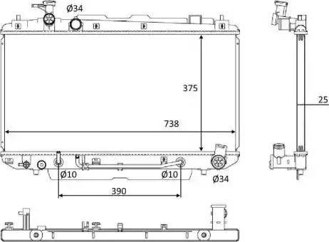 NRF 58646 - Radiators, Motora dzesēšanas sistēma autodraugiem.lv