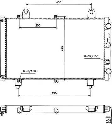 NRF 58666 - Radiators, Motora dzesēšanas sistēma autodraugiem.lv