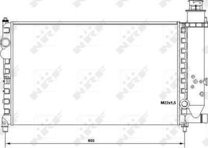 NRF 58683 - Radiators, Motora dzesēšanas sistēma autodraugiem.lv