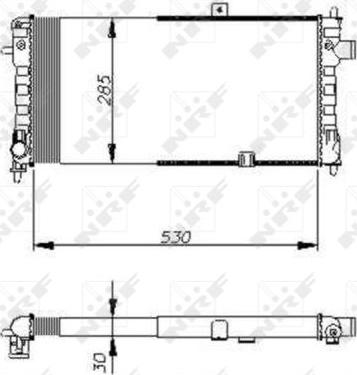 NRF 58675 - Radiators, Motora dzesēšanas sistēma autodraugiem.lv