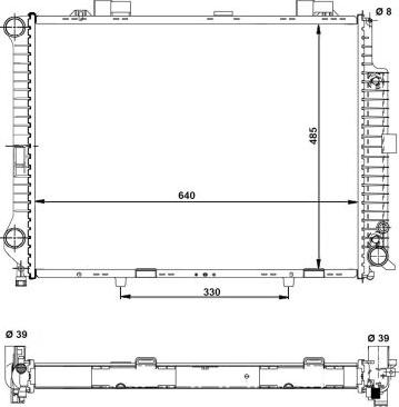 NRF 58098 - Radiators, Motora dzesēšanas sistēma autodraugiem.lv