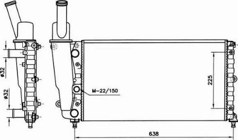 NRF 58056 - Radiators, Motora dzesēšanas sistēma autodraugiem.lv