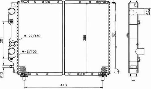 NRF 58002 - Radiators, Motora dzesēšanas sistēma autodraugiem.lv