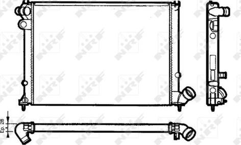 NRF 58077 - Radiators, Motora dzesēšanas sistēma autodraugiem.lv