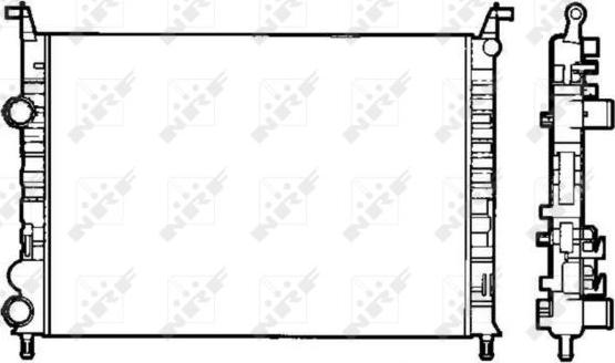 NRF 58195 - Radiators, Motora dzesēšanas sistēma autodraugiem.lv