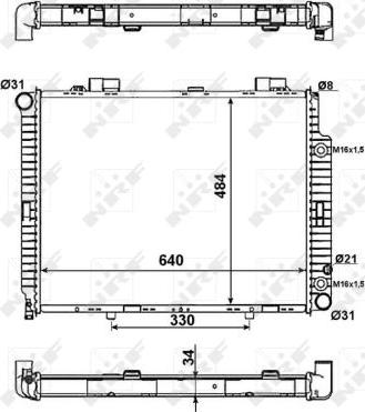 NRF 58100 - Radiators, Motora dzesēšanas sistēma autodraugiem.lv