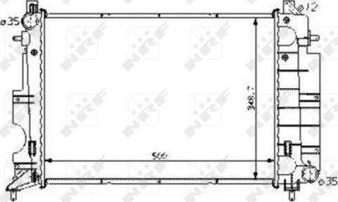 NRF 58108 - Radiators, Motora dzesēšanas sistēma autodraugiem.lv