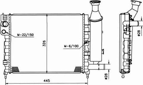 NRF 58119 - Radiators, Motora dzesēšanas sistēma autodraugiem.lv