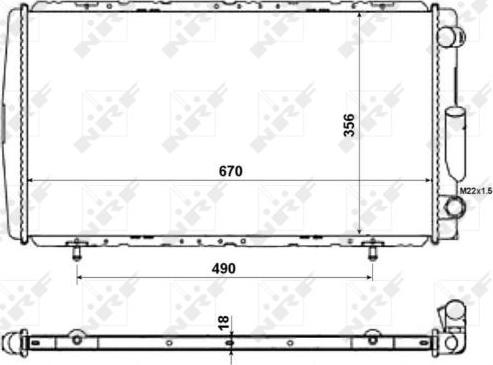 NRF 58111 - Radiators, Motora dzesēšanas sistēma autodraugiem.lv