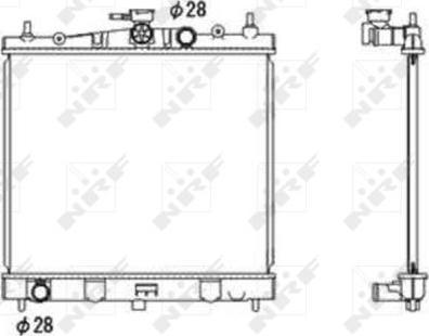 NRF 58187 - Radiators, Motora dzesēšanas sistēma autodraugiem.lv